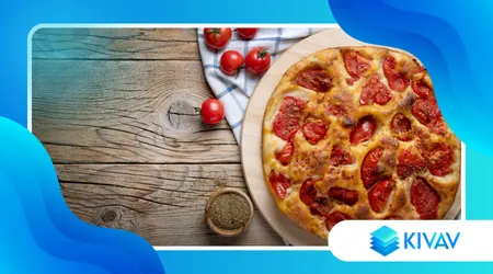 Focaccia pugliese con pomodorini