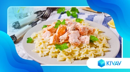 Farfalle al salmone e panna