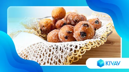 Frittelle di carnevale con uvetta