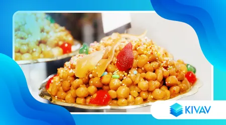 Struffoli napoletani con miele