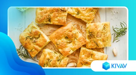 Focaccia al Formaggio Tipo Recco
