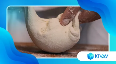 Pizza con impasto al kefir