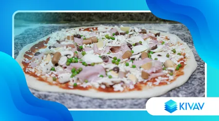 Pizza con impasto al kefir