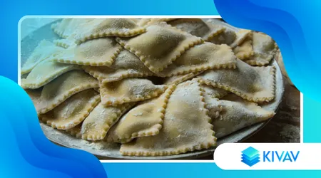 Ravioli al tartufo con burro e salvia