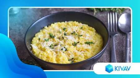 Risotto al Barolo con scaglie di Castelmagno