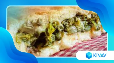 Focaccia ripiena con scarola