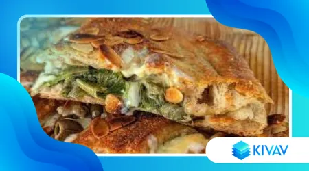 Focaccia ripiena con scarola