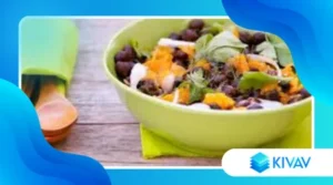 Insalata di ceci neri della Murgia con cipolla rossa e alloro