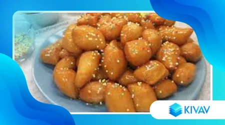 Pignolata messinese al miele e al limone