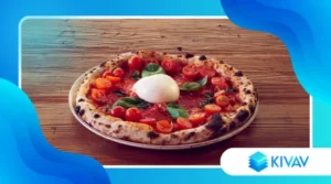 Pizza con farina di farro e verdure grigliate stagionali gustose