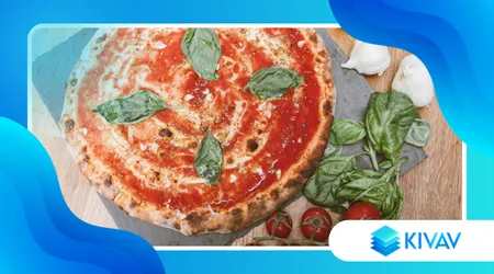 Pizza vegetariana moderna