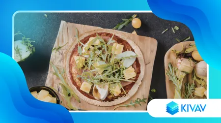 Pizza vegetariana moderna