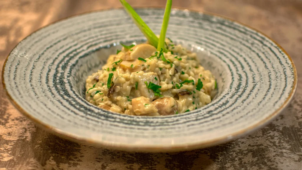 Risotto contemporaneo con consistenze