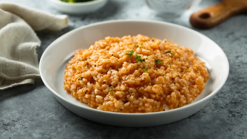 Risotto contemporaneo con consistenze