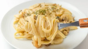 Spaghetti gourmet con pistacchio e stracciatella cremosa