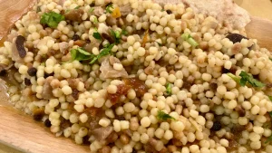 Fregola sarda con verdure