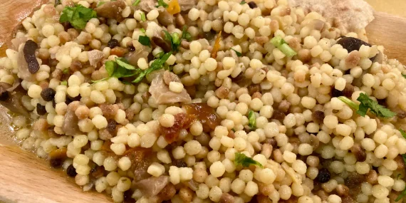 Fregola sarda con verdure