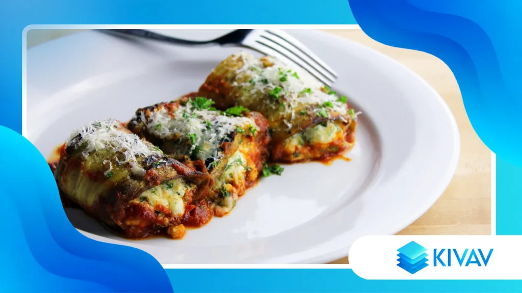 involtini di melanzane grigliate con ricotta alle erbe